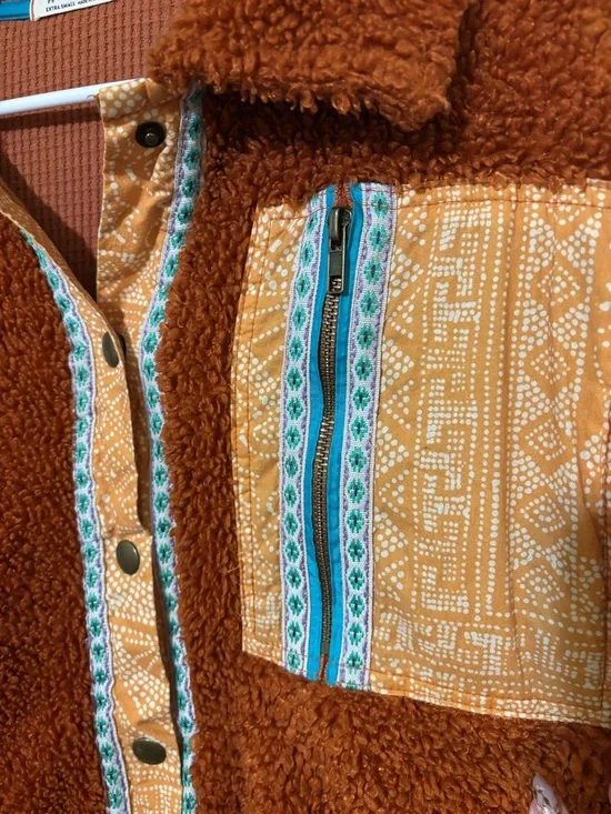 We The Free Oversized This and That Cardi Sherpa Jacket - Picture 4 of 6